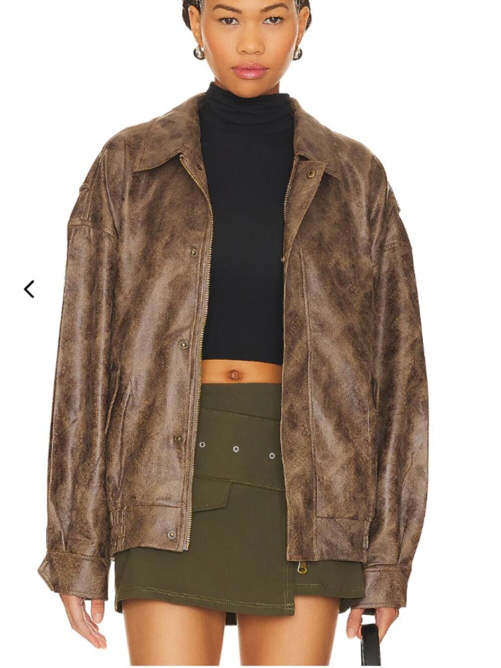 LIONESS Kenny Bomber - XS - Chocolate Brown